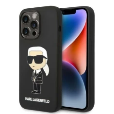 Чехол Karl Lagerfeld Silicone Ikonik для iPhone 14 Pro Black (KLHCP14LSNIKBCK)