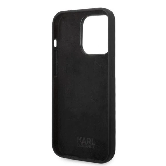Чехол Karl Lagerfeld Silicone Ikonik для iPhone 14 Pro Black (KLHCP14LSNIKBCK)