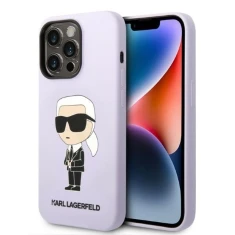 Чохол Karl Lagerfeld Silicone Ikonik для iPhone 14 Pro Purple (KLHCP14LSNIKBCU)