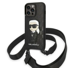 Чохол Karl Lagerfeld Monogram Ikonik Patch для iPhone 14 Pro Black (KLHCP14LSTKMK)
