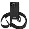 Чохол Karl Lagerfeld Monogram Plaque Logo Strap для iPhone 14 Pro Black (KLHCP14LSTMMK)