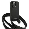 Чохол Karl Lagerfeld Monogram Plaque Logo Strap для iPhone 14 Pro Black (KLHCP14LSTMMK)