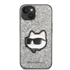 Чехол Karl Lagerfeld Glitter Choupette Patch для iPhone 14 Plus Silver (KLHCP14MG2CPS)