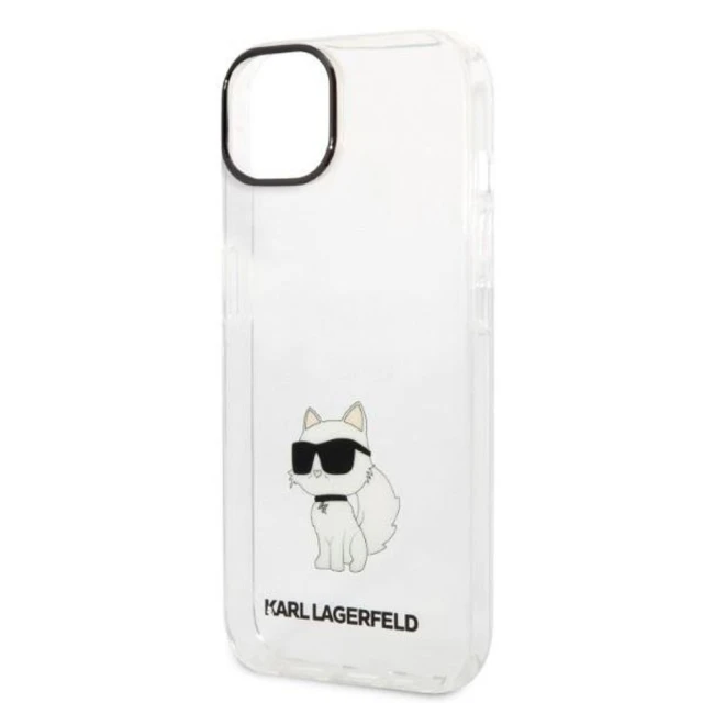 Чохол Karl Lagerfeld Ikonik Choupette для iPhone 14 Plus Transparent (KLHCP14MHNCHTCT)