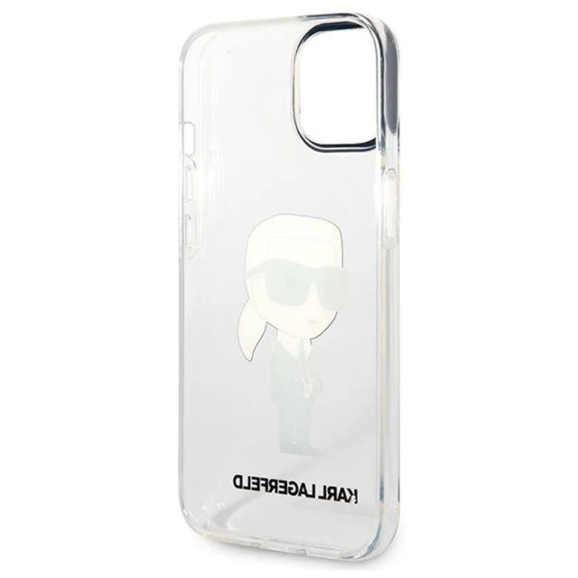 Чохол Karl Lagerfeld Ikonik Karl Lagerfeld для iPhone 14 Plus Transparent (KLHCP14MHNIKTCT)