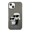 Чохол Karl Lagerfeld Gliter Karl & Choupette для iPhone 14 Plus Black (KLHCP14MHNKCTGK)