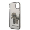 Чохол Karl Lagerfeld Gliter Karl & Choupette для iPhone 14 Plus Black (KLHCP14MHNKCTGK)