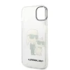 Чохол Karl Lagerfeld Gliter Karl & Choupette для iPhone 14 Plus Transparent (KLHCP14MHNKCTGT)