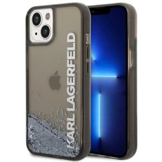Чехол Karl Lagerfeld Liquid Glitter Elong для iPhone 14 Plus Black (KLHCP14MLCKVK)