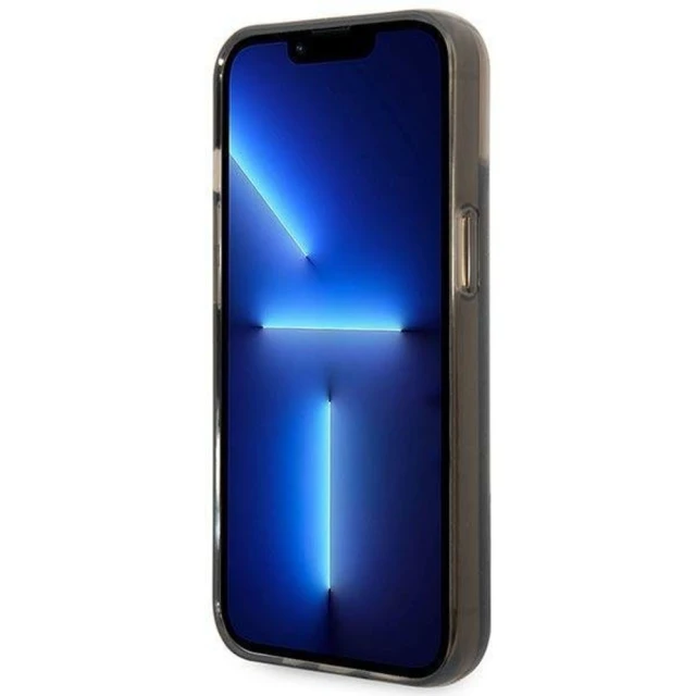 Чохол Karl Lagerfeld Liquid Glitter Elong для iPhone 14 Plus Black (KLHCP14MLCKVK)