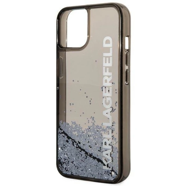 Чохол Karl Lagerfeld Liquid Glitter Elong для iPhone 14 Plus Black (KLHCP14MLCKVK)