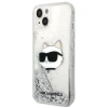 Чехол Karl Lagerfeld Glitter Choupette Head для iPhone 14 Plus Silver (KLHCP14MLNCHCS)