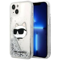 Чехол Karl Lagerfeld Glitter Choupette Head для iPhone 14 Plus Silver (KLHCP14MLNCHCS)