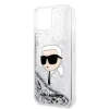 Чохол Karl Lagerfeld Glitter Karl Head для iPhone 14 Plus Silver (KLHCP14MLNKHCH)