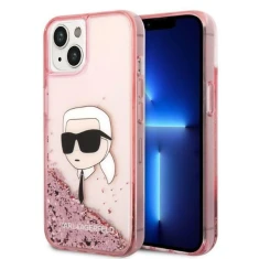 Чехол Karl Lagerfeld Glitter Karl Head для iPhone 14 Plus Pink (KLHCP14MLNKHCP)