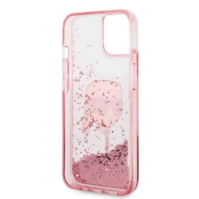 Чохол Karl Lagerfeld Glitter Karl Head для iPhone 14 Plus Pink (KLHCP14MLNKHCP)