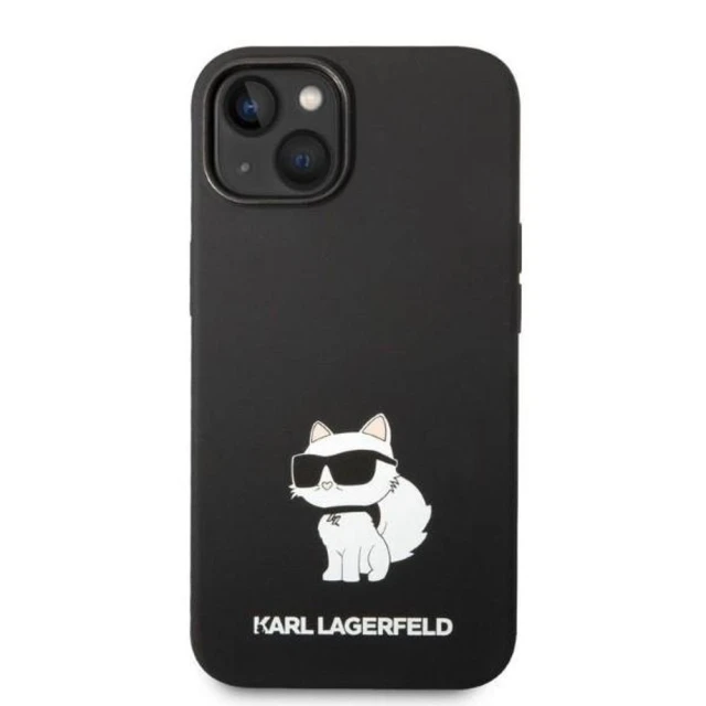 Чохол Karl Lagerfeld Silicone Choupette для iPhone 14 Plus Black (KLHCP14MSNCHBCK)
