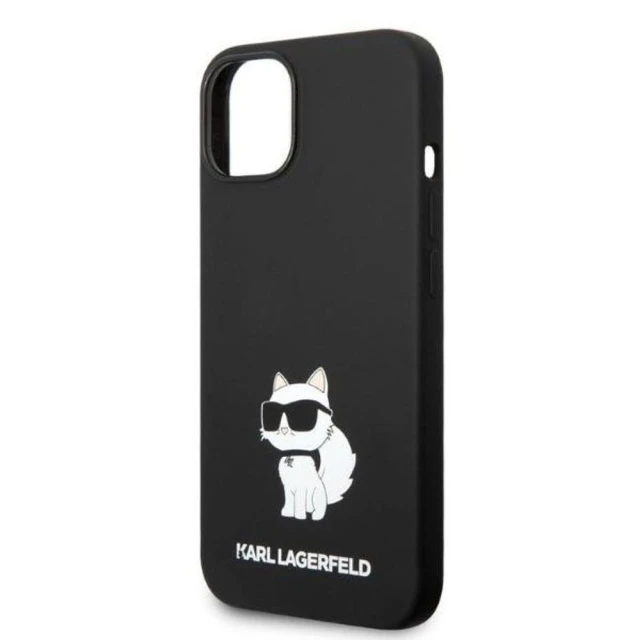 Чохол Karl Lagerfeld Silicone Choupette для iPhone 14 Plus Black (KLHCP14MSNCHBCK)