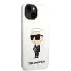 Чехол Karl Lagerfeld Silicone Ikonik для iPhone 14 Plus White (KLHCP14MSNIKBCH)