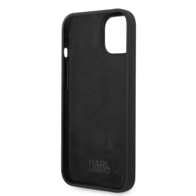 Чохол Karl Lagerfeld Silicone Ikonik для iPhone 14 Plus Black (KLHCP14MSNIKBCK)
