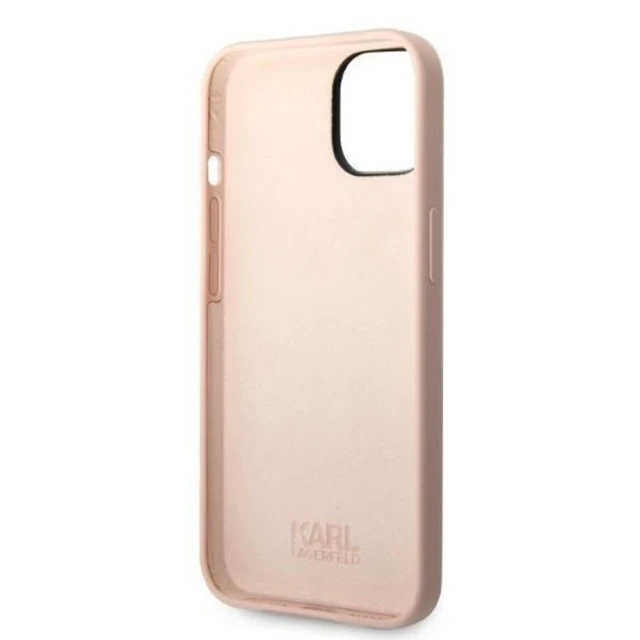Чохол Karl Lagerfeld Silicone Ikonik для iPhone 14 Plus Pink (KLHCP14MSNIKBCP)