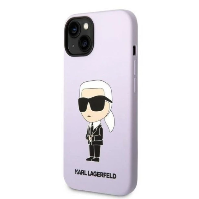 Чохол Karl Lagerfeld Silicone Ikonik для iPhone 14 Plus Purple (KLHCP14MSNIKBCU)