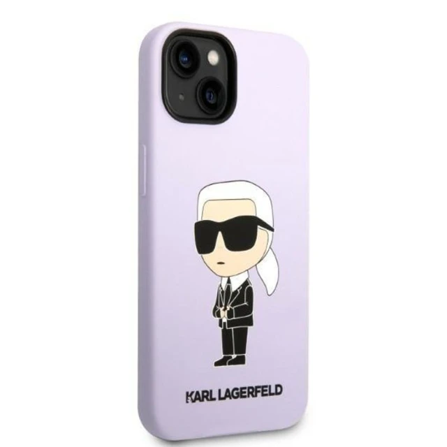 Чохол Karl Lagerfeld Silicone Ikonik для iPhone 14 Plus Purple (KLHCP14MSNIKBCU)