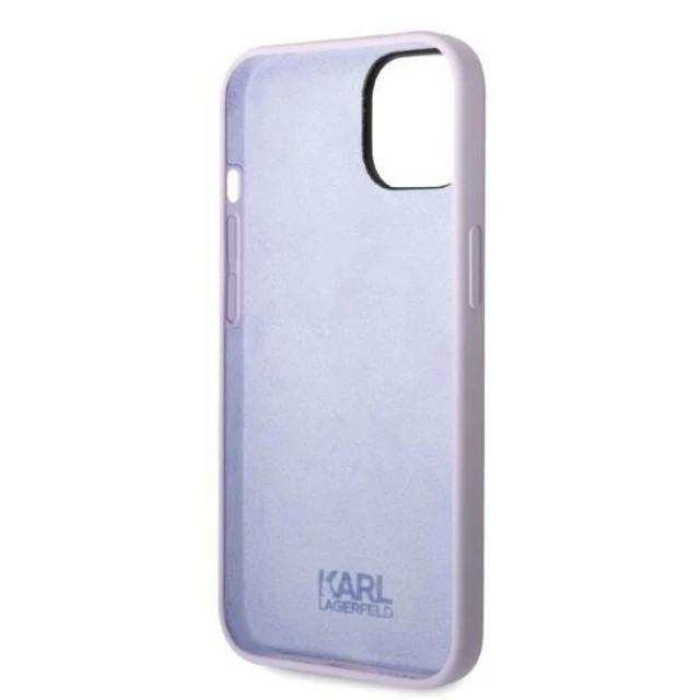 Чохол Karl Lagerfeld Silicone Ikonik для iPhone 14 Plus Purple (KLHCP14MSNIKBCU)