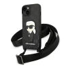Чохол Karl Lagerfeld Monogram Ikonik Patch для iPhone 14 Plus Black (KLHCP14MSTKMK)