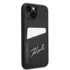 Чохол Karl Lagerfeld Signature Logo Cardslot для iPhone 14 | 13 Black (KLHCP14SCSSK)