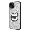 Чохол Karl Lagerfeld Glitter Choupette Patch для iPhone 14 | 13 Silver (KLHCP14SG2CPS)
