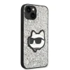 Чохол Karl Lagerfeld Glitter Choupette Patch для iPhone 14 | 13 Silver (KLHCP14SG2CPS)