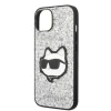 Чохол Karl Lagerfeld Glitter Choupette Patch для iPhone 14 | 13 Silver (KLHCP14SG2CPS)