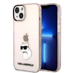 Чехол Karl Lagerfeld Ikonik Choupette для iPhone 14 | 13 Pink (KLHCP14SHNCHTCP)