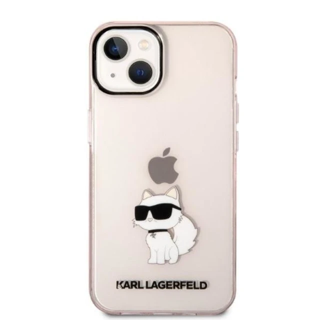 Чохол Karl Lagerfeld Ikonik Choupette для iPhone 14 | 13 Pink (KLHCP14SHNCHTCP)