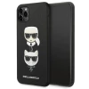 Чохол Karl Lagerfeld Saffiano Karl & Choupette Head для iPhone 11 Pro Max Black (KLHCN65SAKICKCBK)
