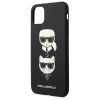 Чохол Karl Lagerfeld Saffiano Karl & Choupette Head для iPhone 11 Pro Max Black (KLHCN65SAKICKCBK)