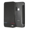 Чехол BMW для iPhone XS Max M Collection PU Carbon Stripe Black (BMTRBKI65PUCARTCBK)