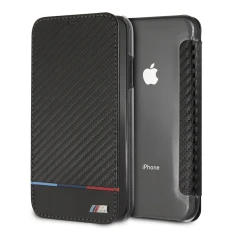Чохол BMW для iPhone XS Max M Collection PU Carbon Stripe Black (BMTRBKI65PUCARTCBK)