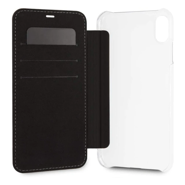 Чехол BMW для iPhone XS Max M Collection PU Carbon Stripe Black (BMTRBKI65PUCARTCBK)