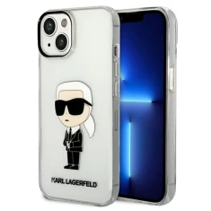 Чохол Karl Lagerfeld Ikonik Karl Lagerfeld для iPhone 14 | 13 Transparent (KLHCP14SHNIKTCT)