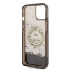Чохол Karl Lagerfeld Liquid Glitter RSG для iPhone 14 | 13 Black (KLHCP14SLCRSGRK)