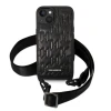 Чохол Karl Lagerfeld Monogram Plaque Logo Strap для iPhone 14 | 13 Black (KLHCP14SSTMMK)