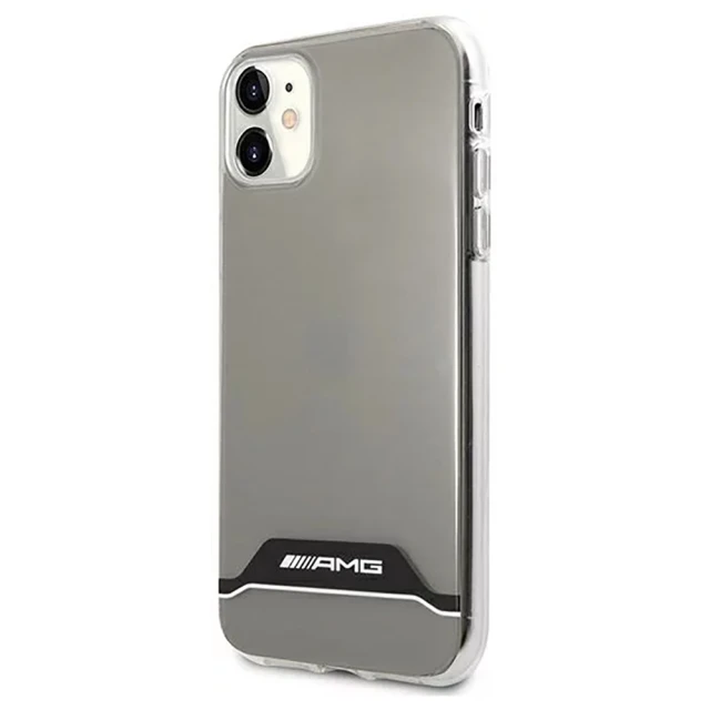 Чохол Mercedes для iPhone 11 Electroplate Horizontal Black/White (AMHCN61TCBW)