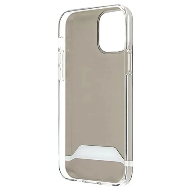 Чехол Mercedes для iPhone 12 | 12 Pro Electroplate Horizontal Black/White (AMHCP12MTCBW)