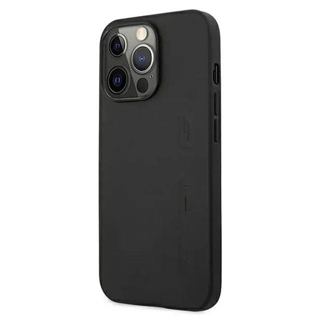 Чохол Mercedes для iPhone 13 | 13 Pro Leather Hot Stamped Black (AMHCP13LDOLBK)