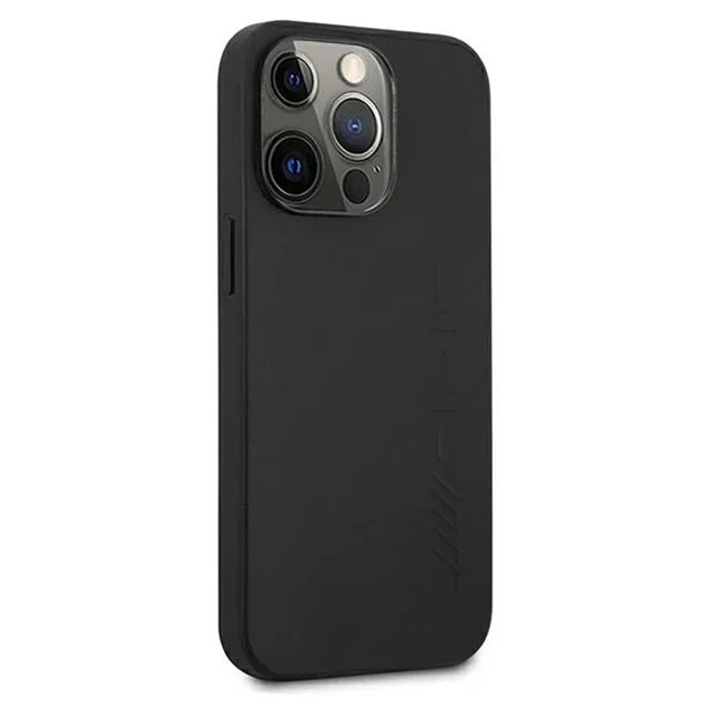 Чохол Mercedes для iPhone 13 | 13 Pro Leather Hot Stamped Black (AMHCP13LDOLBK)