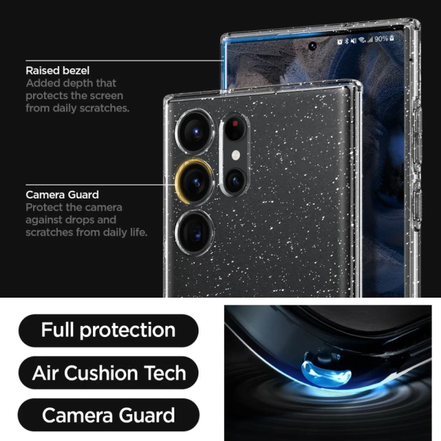 Чохол Spigen Liquid Crystal для Samsung Galaxy S23 Ultra Glitter Crystal (ACS05612)