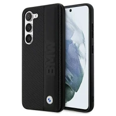 Чохол BMW для Samsung Galaxy S23 S911 Leather Textured and Stripe Black (BMHCS23S22RDPK)