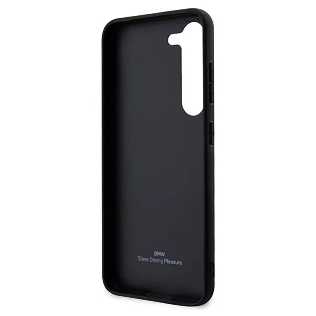 Чохол BMW для Samsung Galaxy S23 S911 Leather Textured and Stripe Black (BMHCS23S22RDPK)